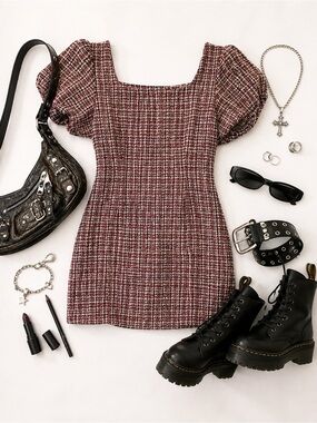 Dresses | Ganni Black Leather Mini Dress | Poshmark